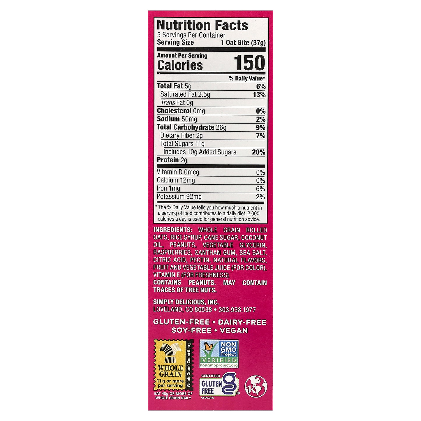 Bobo's Oat Bars, Stuff'd Oat Bites, Peanut Butter & Jelly, 5 Bites, 1.3 oz (37 g) Each