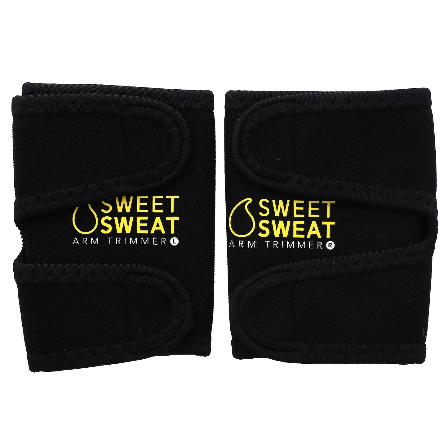 Sports Research, Sweet Sweat®, Arm Trimmers, Medium, Black & Yellow, 1 Pair