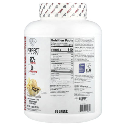 PERFECT Sports, Diesel®, New Zealand Whey Isolate, French Vanilla, 5 lb (2.27 kg)