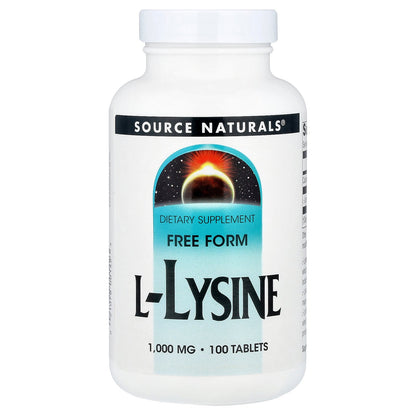 Source Naturals, L-Lysine, 1,000 mg, 100 Tablets