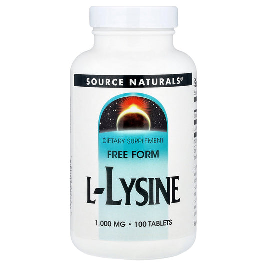 Source Naturals, L-Lysine, 1,000 mg, 100 Tablets