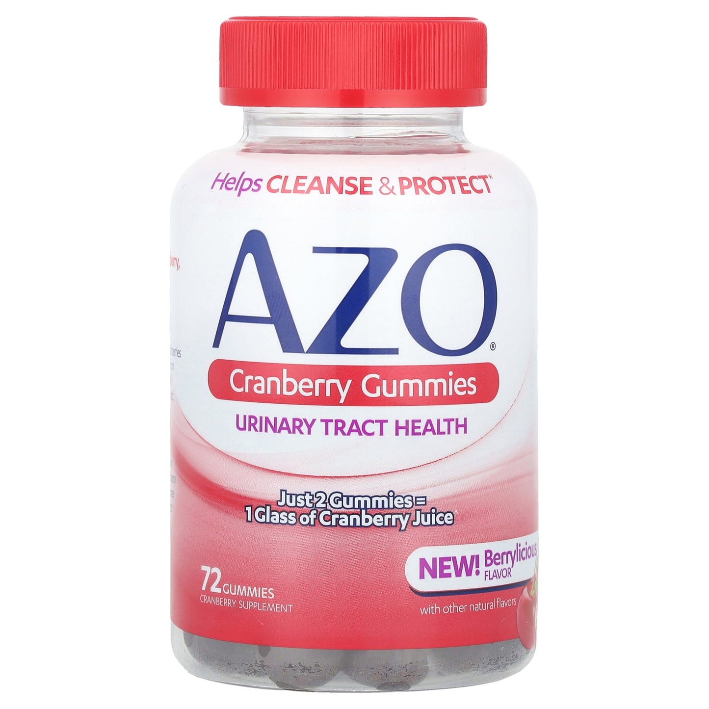 AZO, Cranberry Gummies, Berrylicious, 250 mg , 72 Gummies