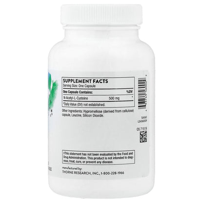 Thorne, NAC, 90 Capsules (500 mg per Capsule)