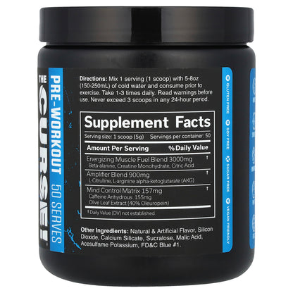 JNX Sports, The Curse!®, Pre-Workout, Blue Raspberry, 8.8 oz (250 g)