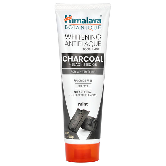 Himalaya, Whitening Antiplaque Toothpaste, Charcoal + Black Seed Oil, Mint , 4 oz (113 g)