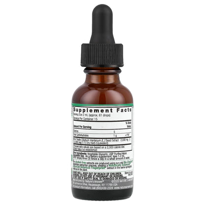 Nature's Answer, Milk Thistle Seed, Fluid Extract, Alcohol-Free, 2,000 mg, 1 fl oz (30 ml)