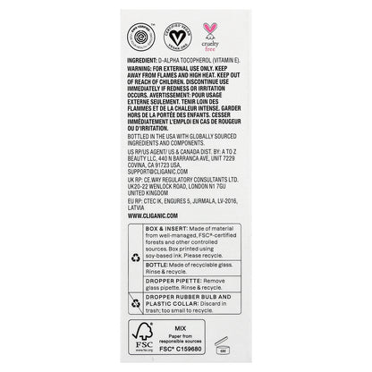 Cliganic, 100% Pure Vitamin E Oil, 60,000 IU, 2 fl oz (60 ml)