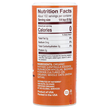 Natierra, Organic Shiitake Mushroom Powder, 1.8 oz (51 g)