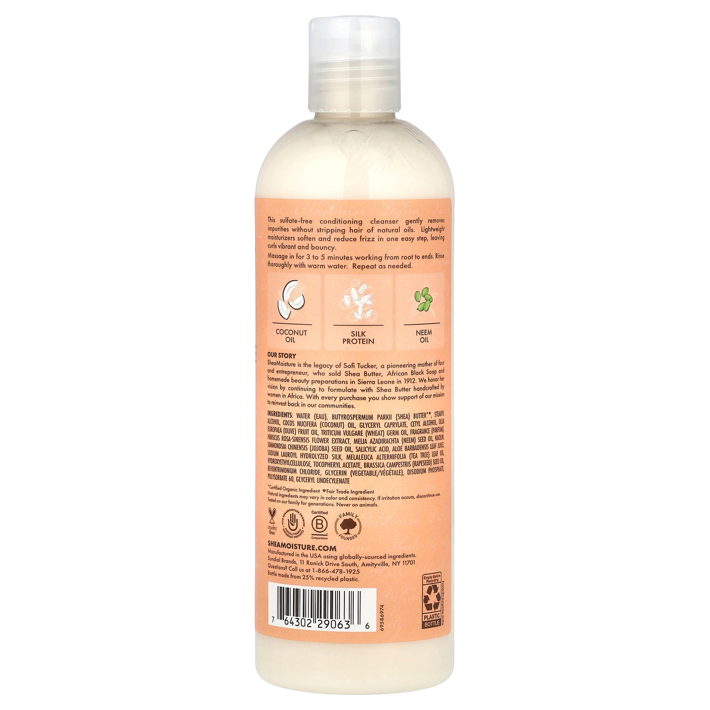 SheaMoisture, Curl Moisture Co-Wash, Coconut & Hibiscus, 13 fl oz (384 ml)