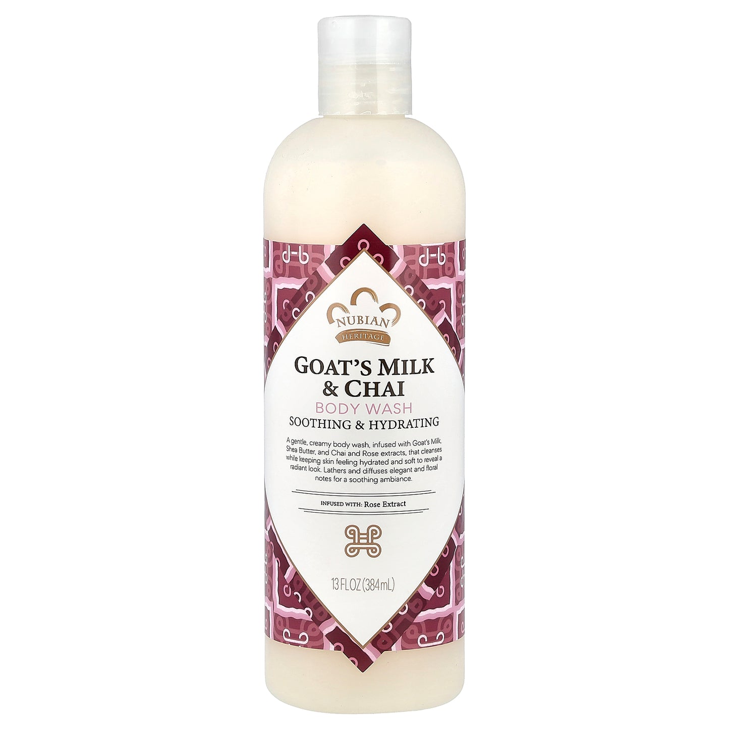 Nubian Heritage, Body Wash, Goat's Milk & Chai, 13 fl oz (384 ml)