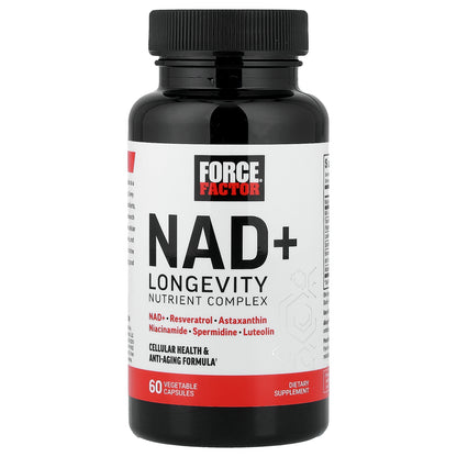 Force Factor, NAD+ Longevity Nutrient Complex, 60 Vegetable Capsules