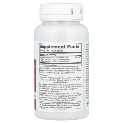 Protocol for Life Balance, Cogumin SLCP™, 400 mg, 50 Veg Capsules