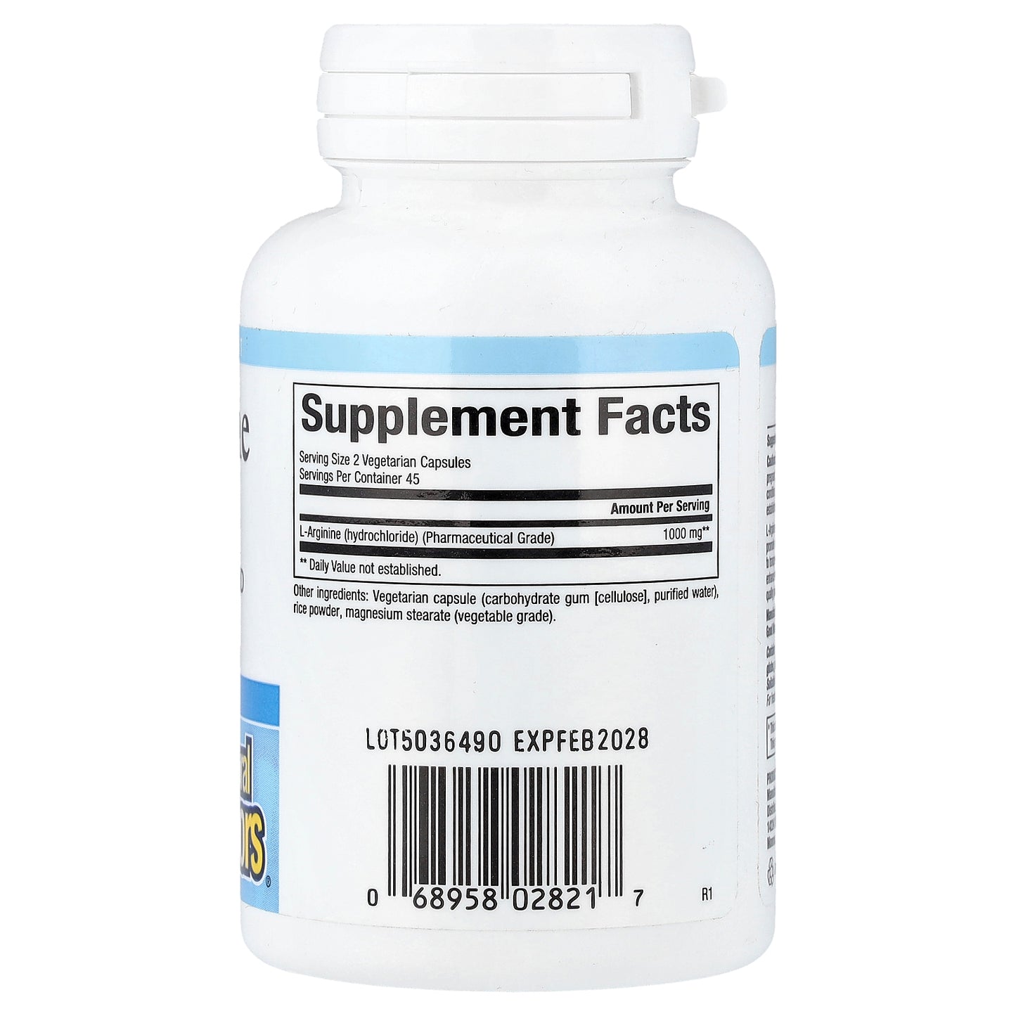 Natural Factors, L-Arginine, 500 mg, 90 Vegetarian Capsules