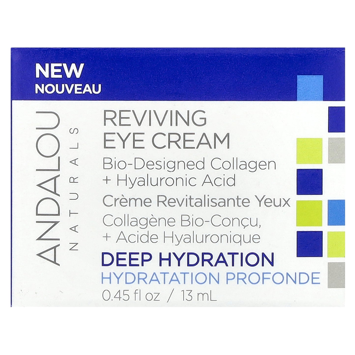 Andalou Naturals, Reviving Eye Cream, 0.45 fl oz (13 ml)