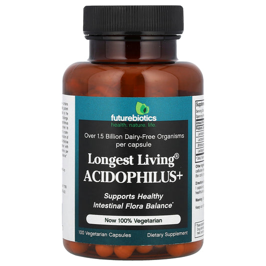 Futurebiotics, Longest Living Acidophilus+, 100 Vegetarian Capsules