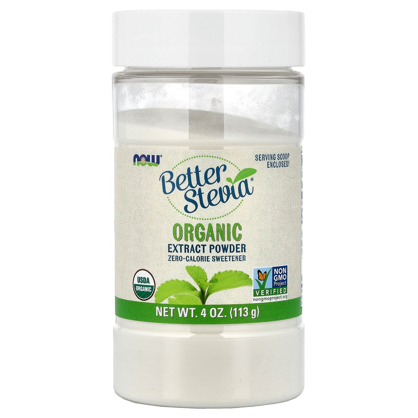 NOW Foods, Better Stevia®, Organic Extract Powder, 4 oz (113 g)