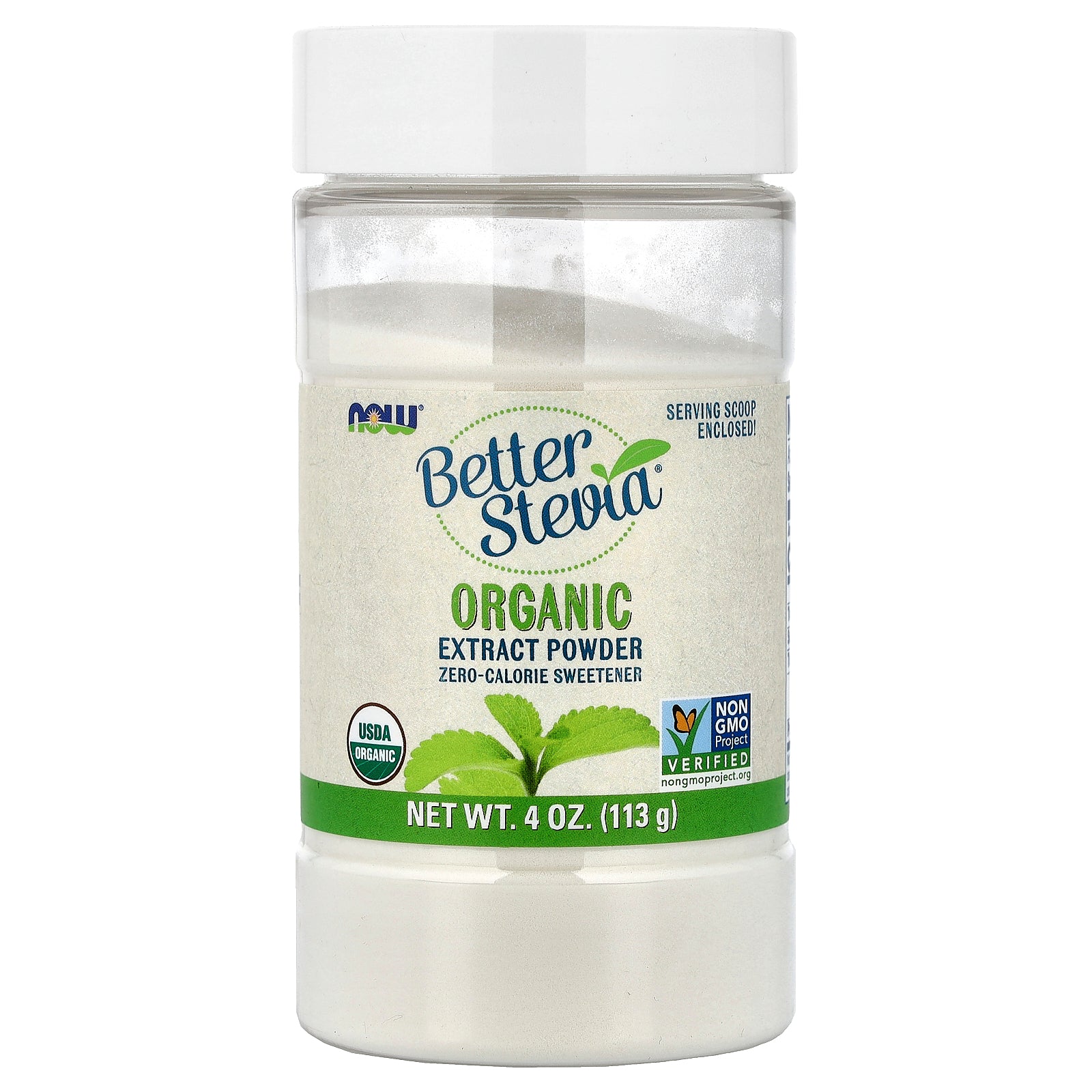 NOW Foods, Better Stevia®, Organic Extract Powder, 4 oz (113 g)