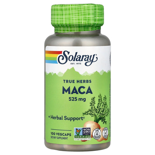 Solaray, True Herbs, Maca, 525 mg, 100 VegCaps