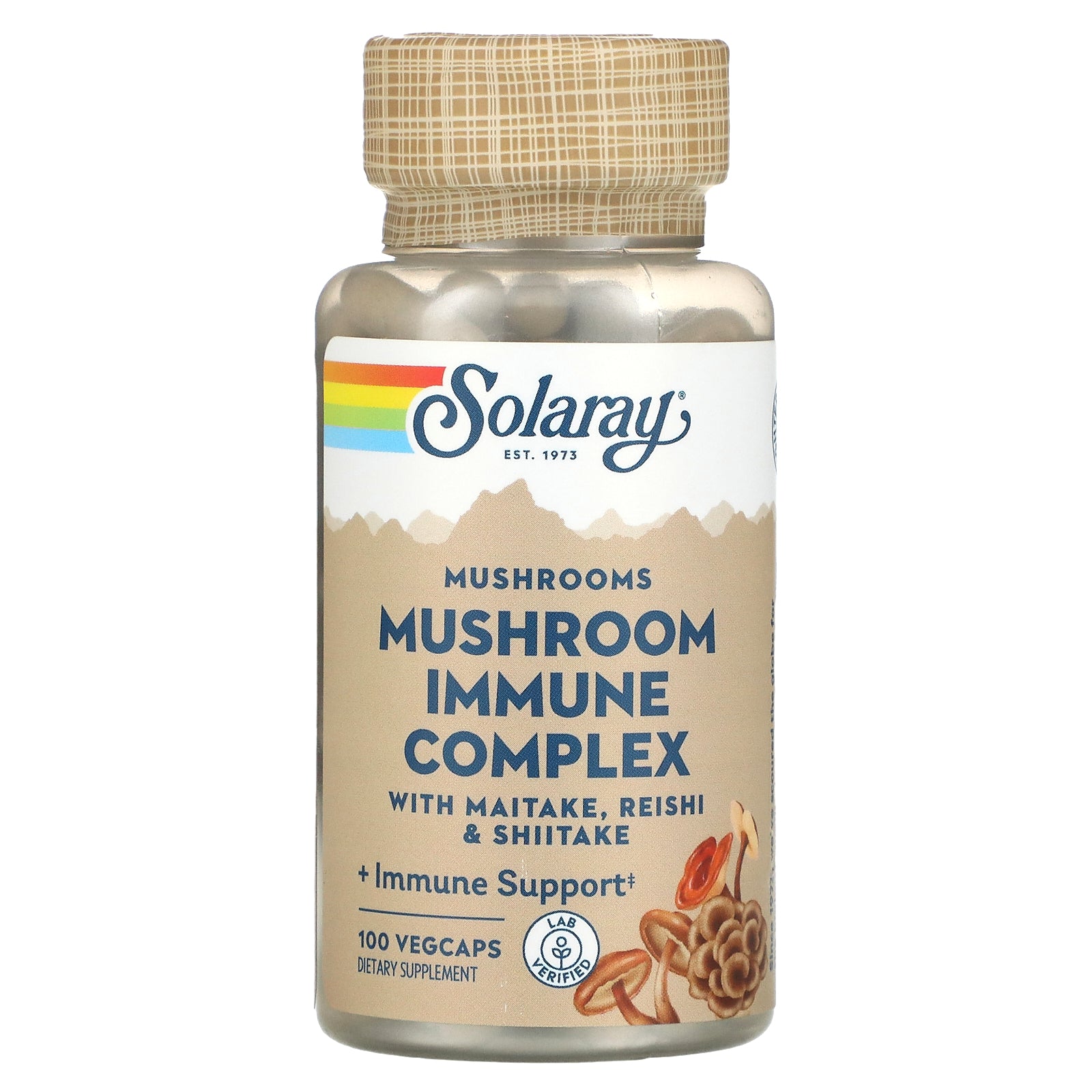 Solaray, Mushroom Immune Complex with Maitake, Reishi & Shiitake, 100 VegCaps