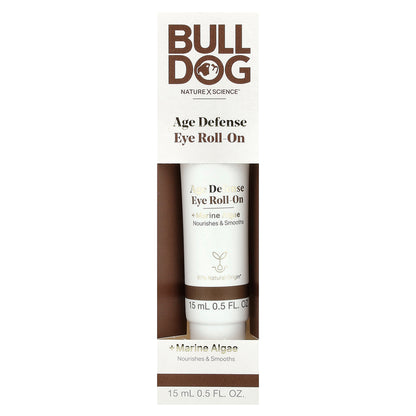 Bulldog Skincare For Men, Age Defense Eye Roll-On, 0.5 fl oz (15 ml)