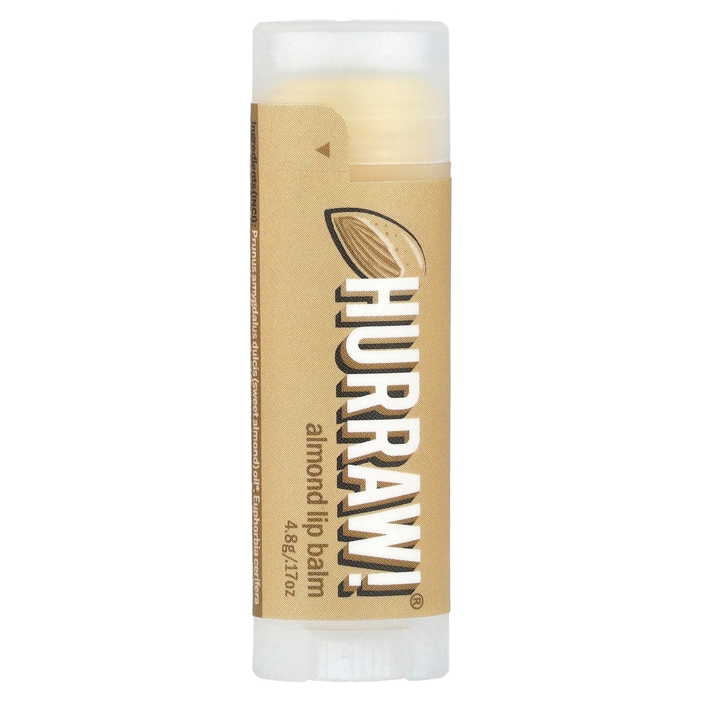 Hurraw! Balm, Lip Balm, Almond, 0.17 oz (4.8 g)