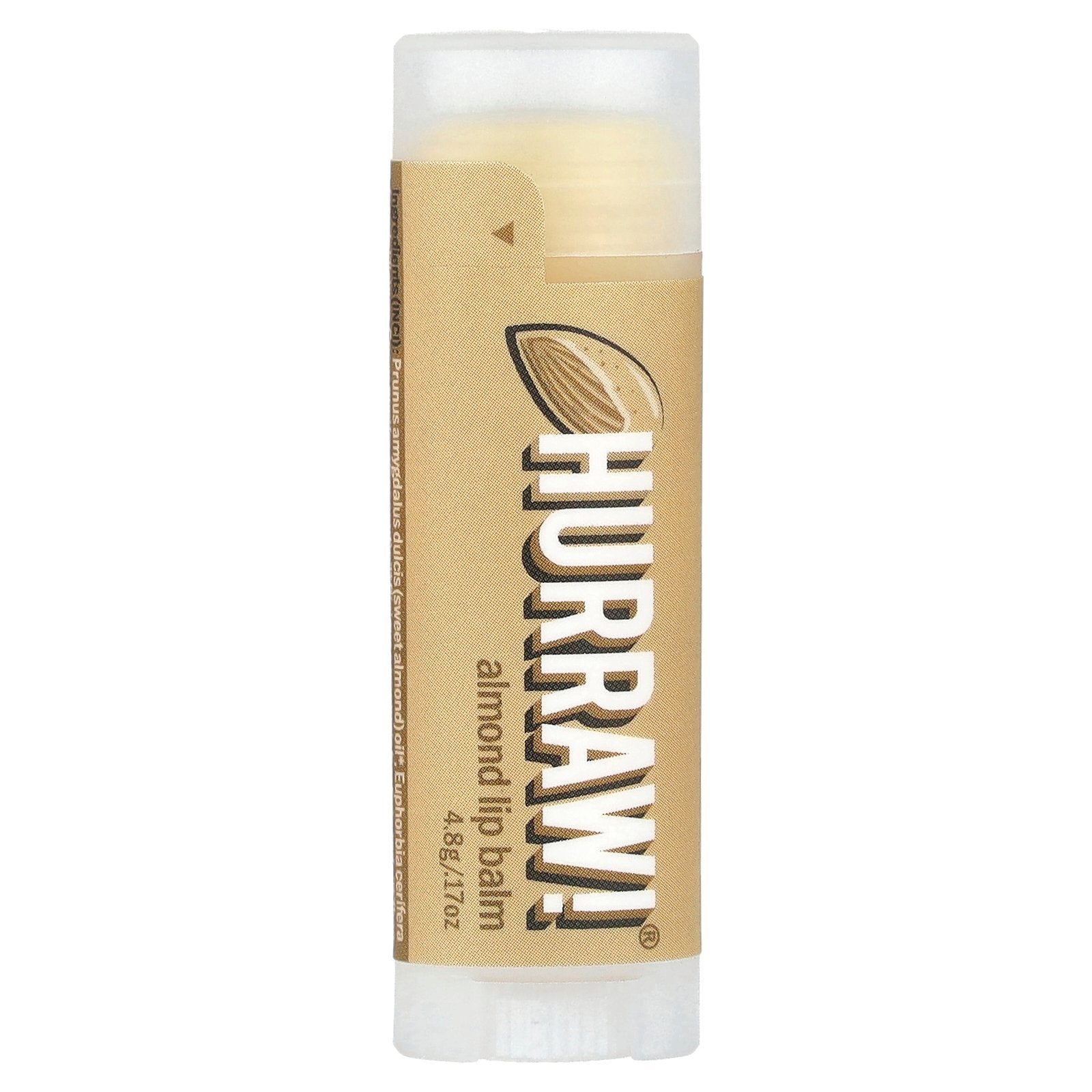 Hurraw! Balm, Lip Balm, Almond, 0.17 oz (4.8 g)