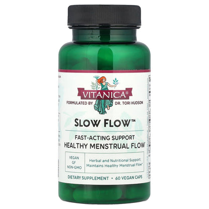 Vitanica, Slow Flow™, Healthy Menstrual Flow, 60 Vegan Caps