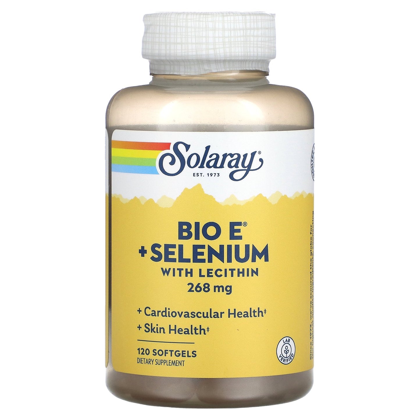 Solaray, Bio E + Selenium with Lecithin, 268 mg, 120 Softgels (134 mg per Softgel)