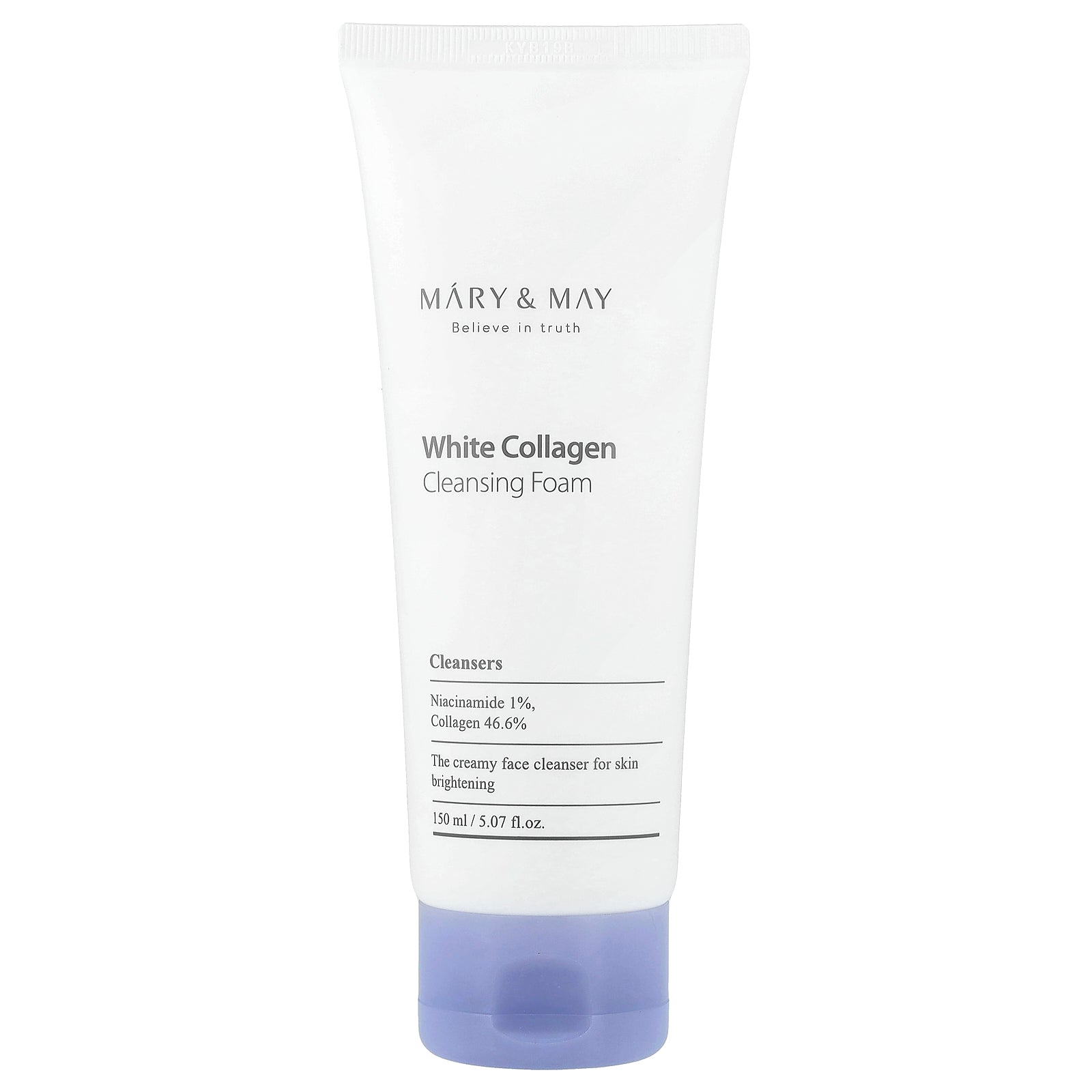 Mary & May, White Collagen Cleansing Foam, 5.07 fl oz (150 ml)