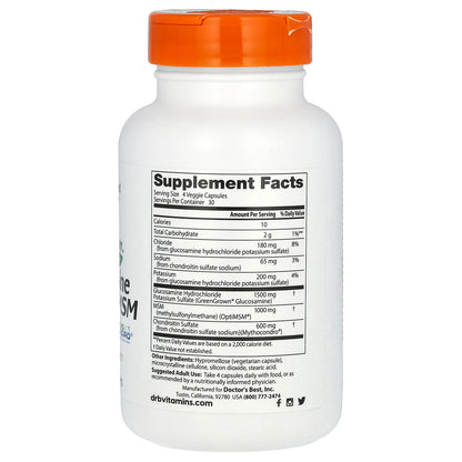 Doctor's Best, Vegan Glucosamine Chondroitin MSM, 120 Veggie Caps