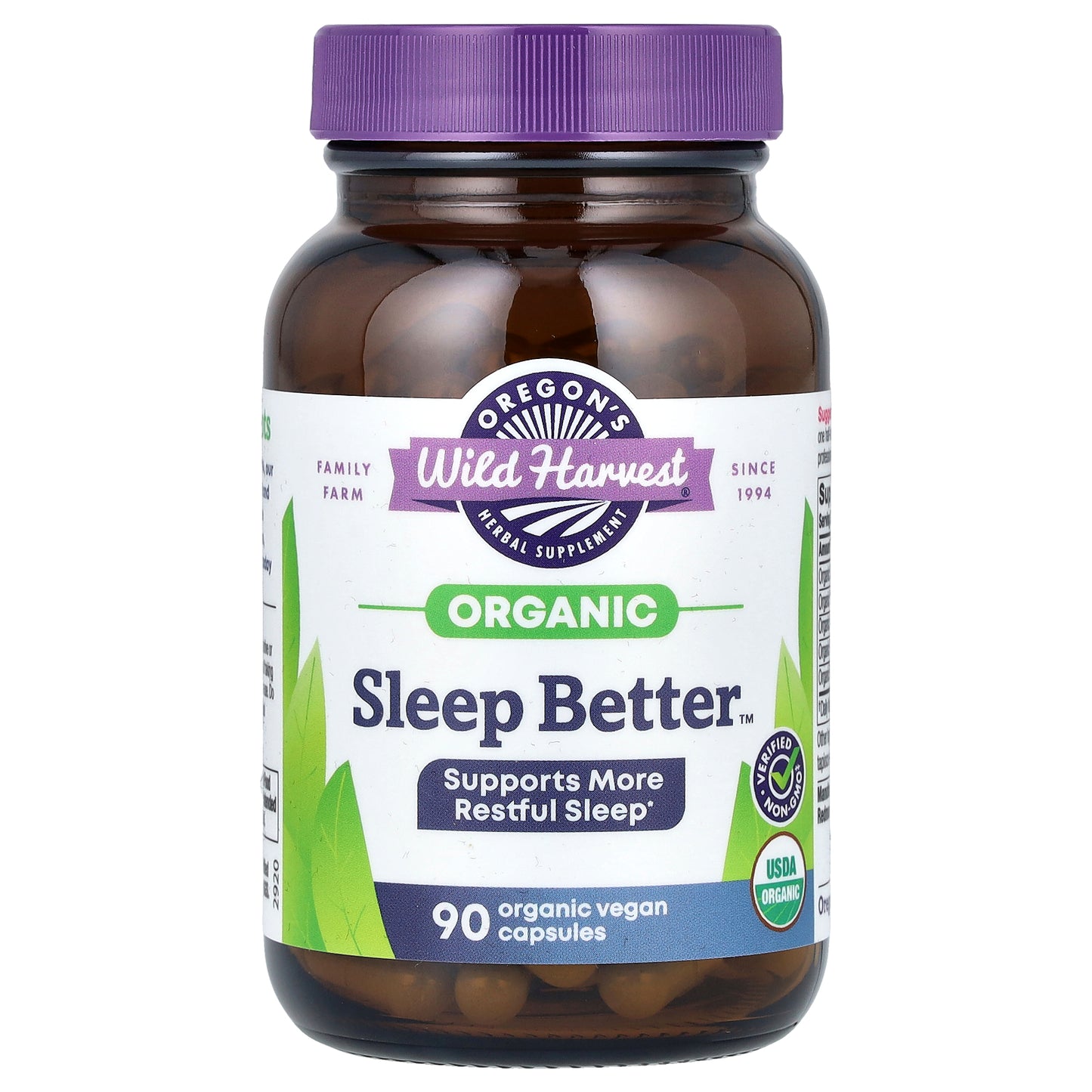 Oregon's Wild Harvest, Organic Sleep Better, 90 Vegan Capsules