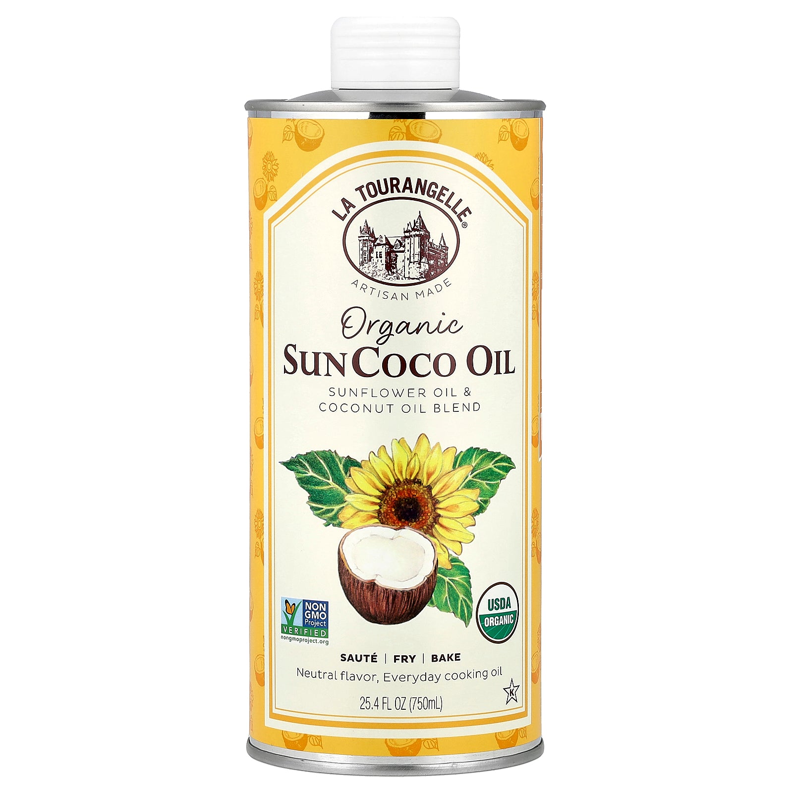 La Tourangelle, Organic SunCoco Oil, 25.4 fl oz (750 ml)