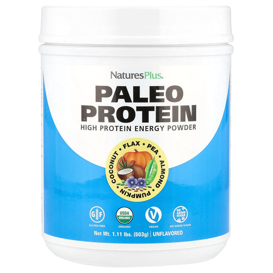 NaturesPlus, Paleo Protein Powder, Unflavored , 1.11 lbs (503 g)