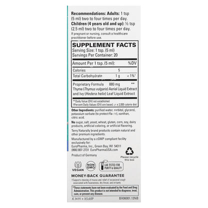 Terry Naturally, Bronchial Clear Syrup, 3.4 fl oz (100 ml)