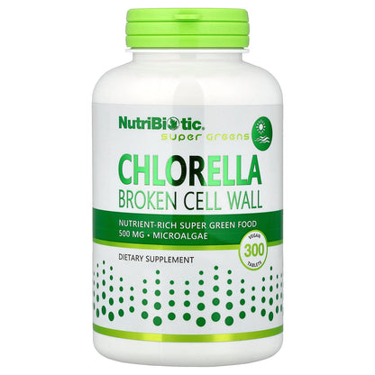NutriBiotic, Chlorella, 300 Vegan Tablets (500 mg per Tablet)