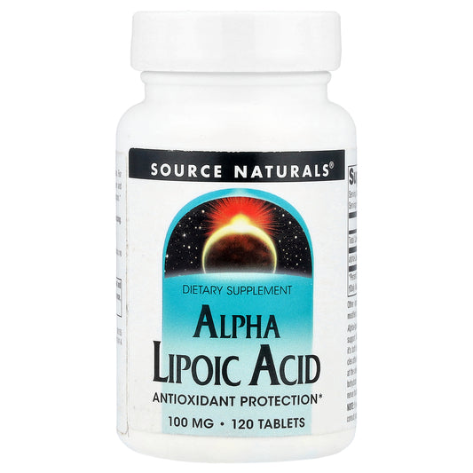 Source Naturals, Alpha Lipoic Acid, 100 mg, 120 Tablets