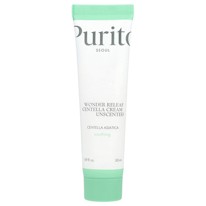 Purito, Wonder Releaf Centella Cream, Unscented, 1.69 fl oz (50 ml)