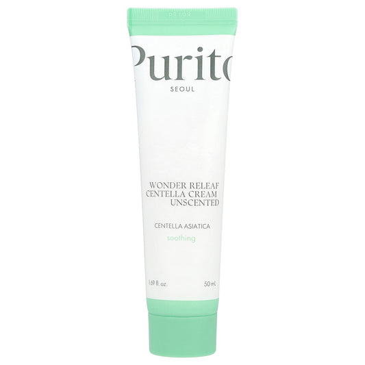 Purito, Wonder Releaf Centella Cream, Unscented, 1.69 fl oz (50 ml)