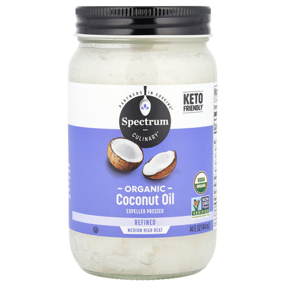 Spectrum Culinary, Organic Coconut Oil, Refined, 14 fl oz (414 ml)