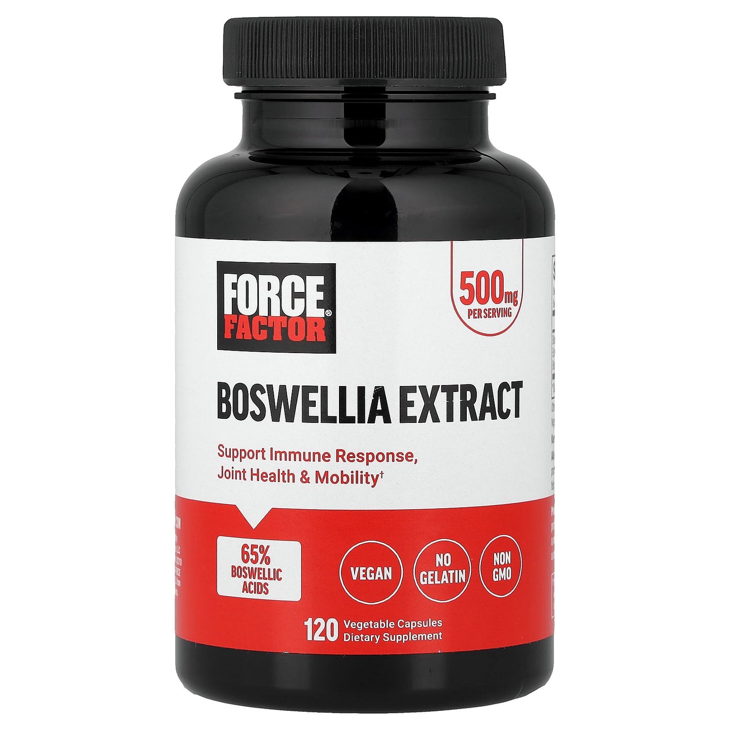 Force Factor, Boswellia Extract, 500 mg, 120 Vegetable Capsules
