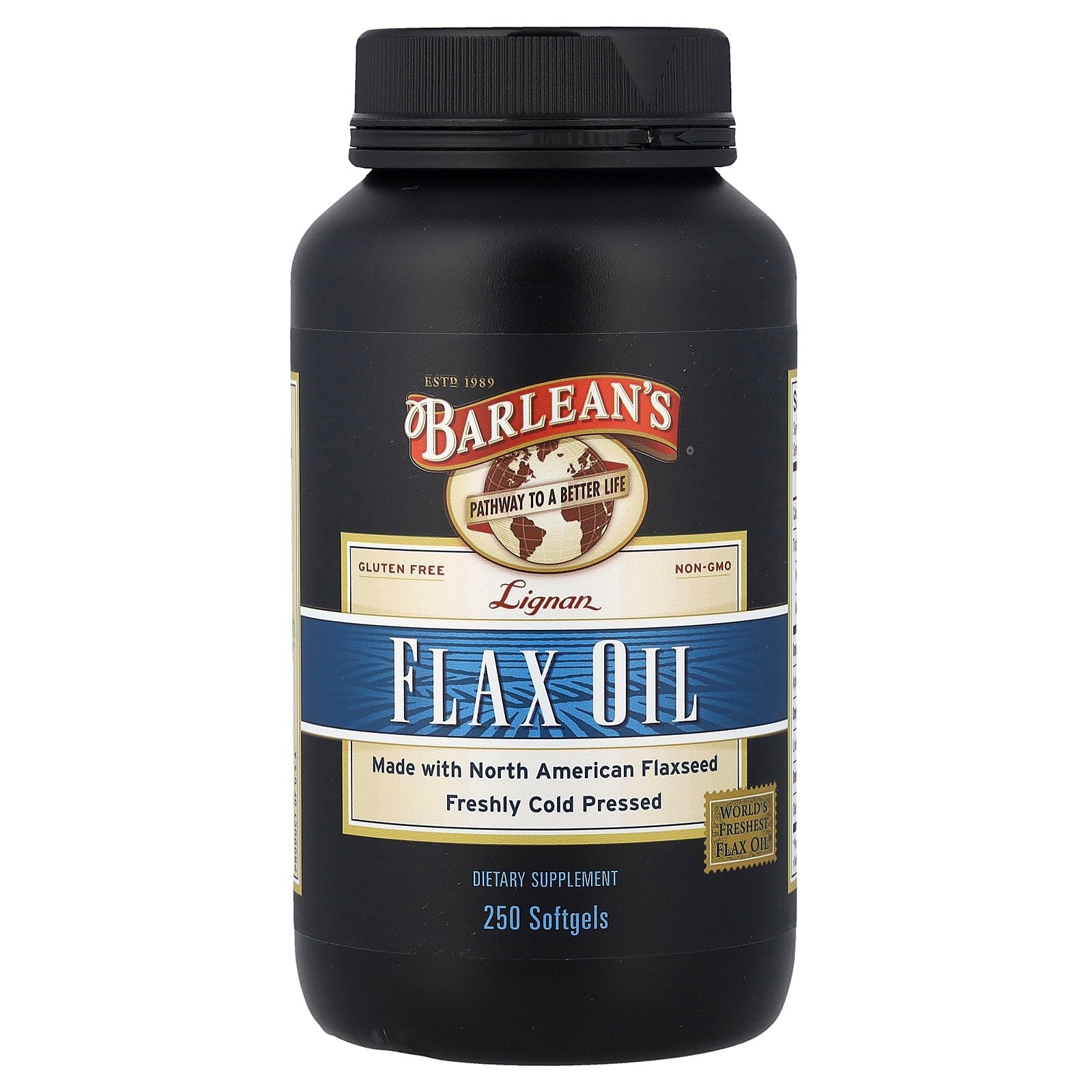 Barlean's, Lignan Flax Oil, 250 Softgels