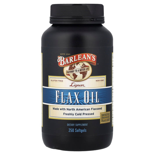 Barlean's, Lignan Flax Oil, 250 Softgels