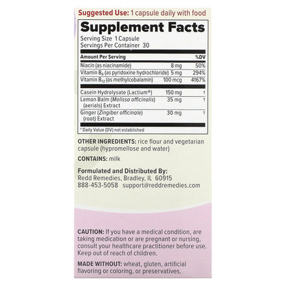 Redd Remedies, Peaceful Mama, 30 Vegetarian Capsules