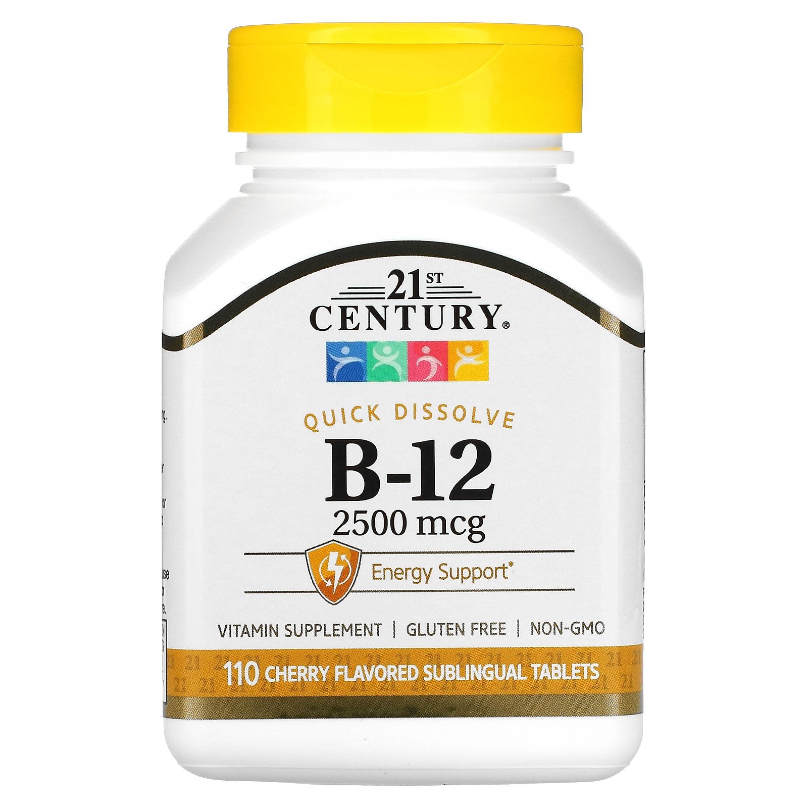 21st Century, B-12, Cherry, 2,500 mcg, 110 Sublingual Tablets