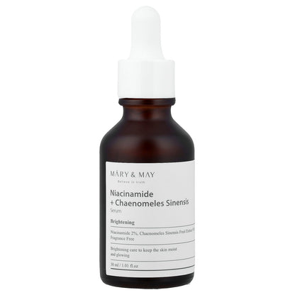 Mary & May, Niacinamide + Chaenomeles Sinensis Serum, 1.01 fl oz (30 ml)