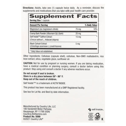 Country Life, PMS Rescue™, Targeted PMS Support, 60 Vegan Capsules