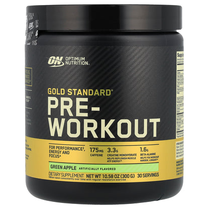 Optimum Nutrition, Gold Standard® Pre-Workout, Green Apple, 10.58 oz (300 g)