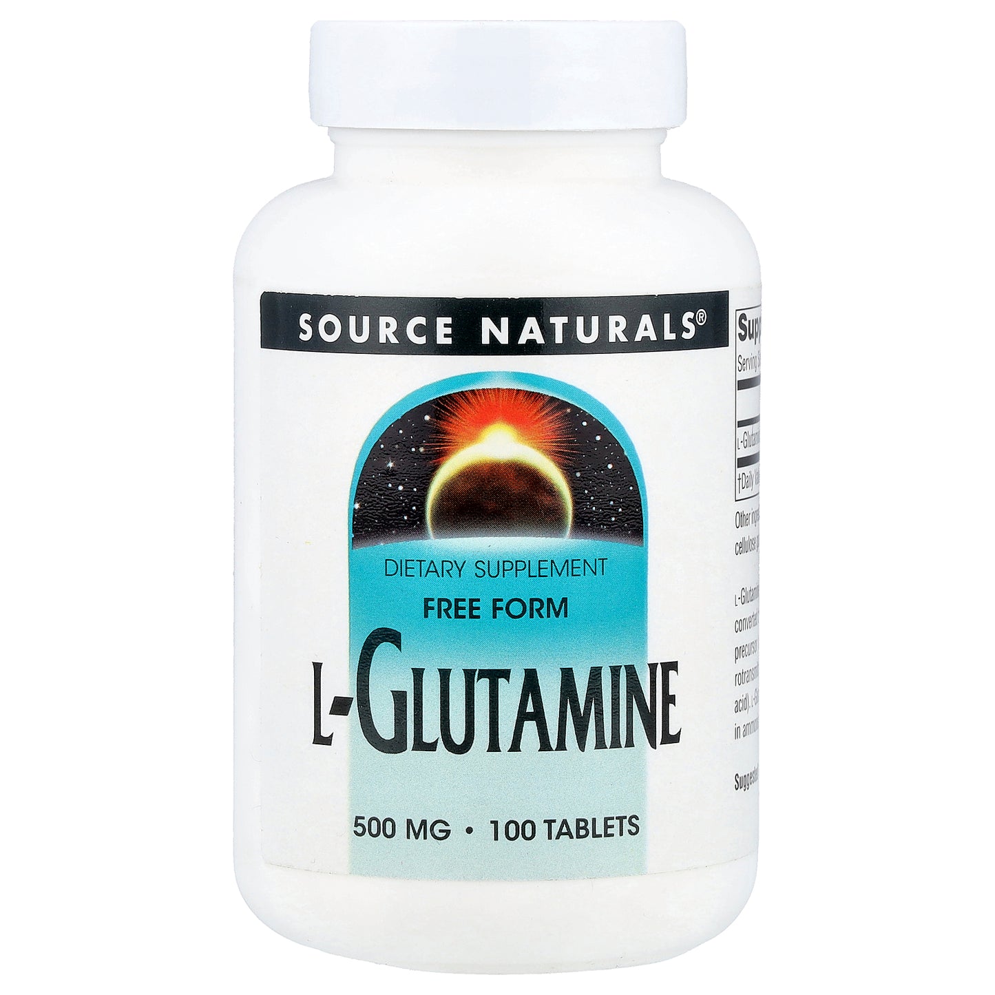 Source Naturals, L-Glutamine, 500 mg, 100 Tablets