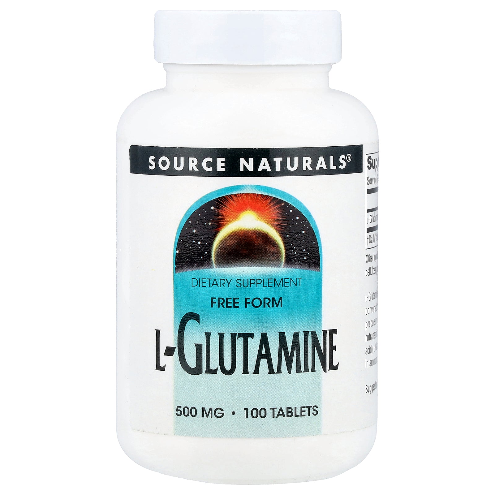 Source Naturals, L-Glutamine, 500 mg, 100 Tablets