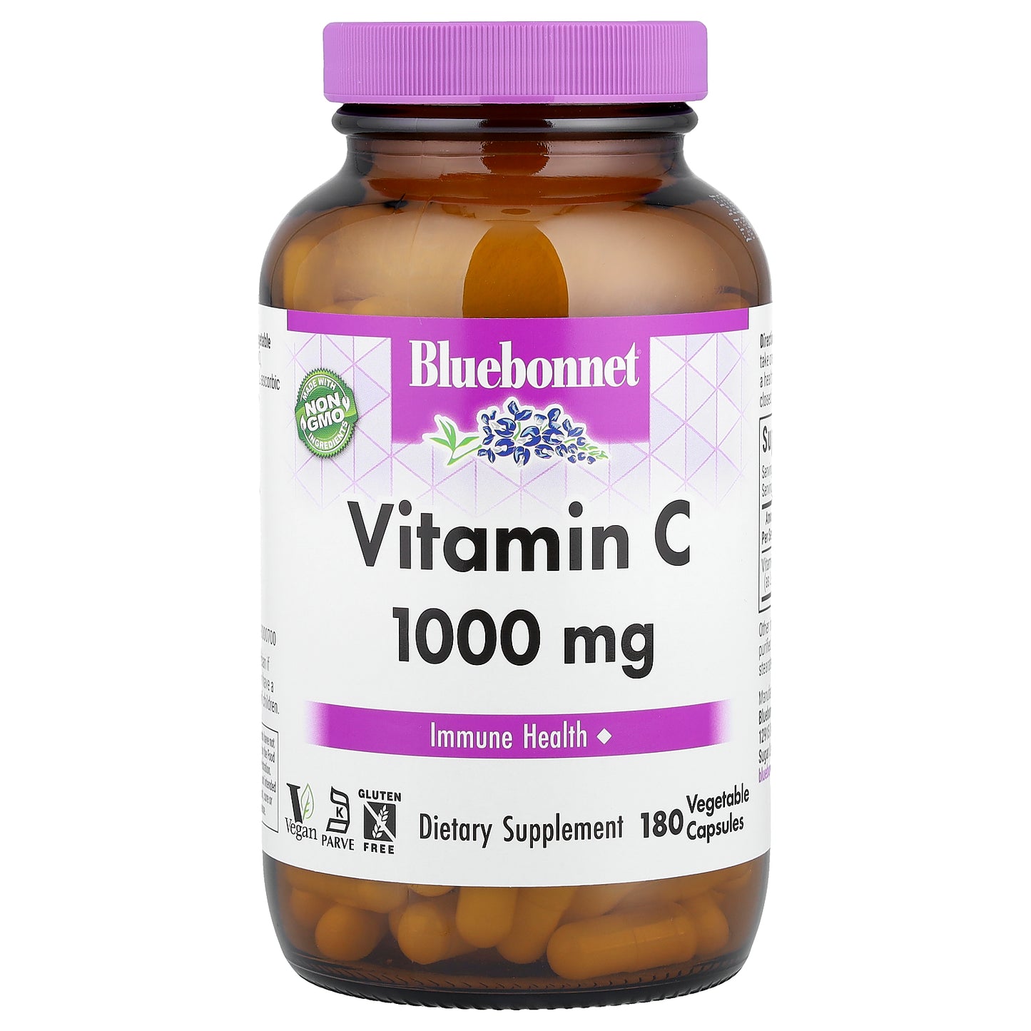Bluebonnet Nutrition, Vitamin C, 1,000 mg, 180 Vegetable Capsules